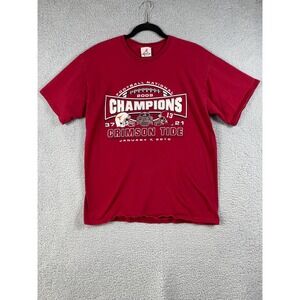 Football National Champions Crimson Tide Men's T-Shirt Size L